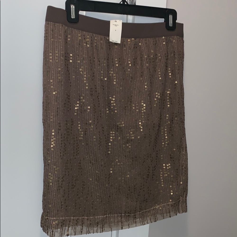 NWT Gap sequined layer skirt